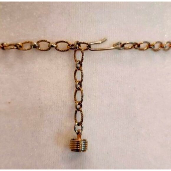 Vintage Sarah Coventry Desert Flowers Three-Strand Gold Tone Necklace - Picture 6 of 9